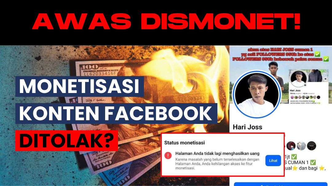 Monetisasi Konten Facebook Ditolak? Ini Cara Mengatasinya